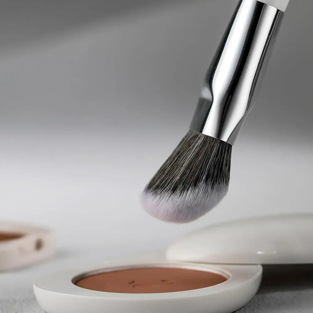 202 White Multitask Angled Makeup Precision Face Blending Blush Brush